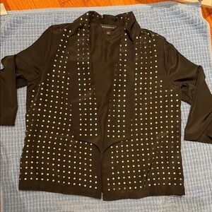 Rock & Republic Black Jacket with Silver Accents